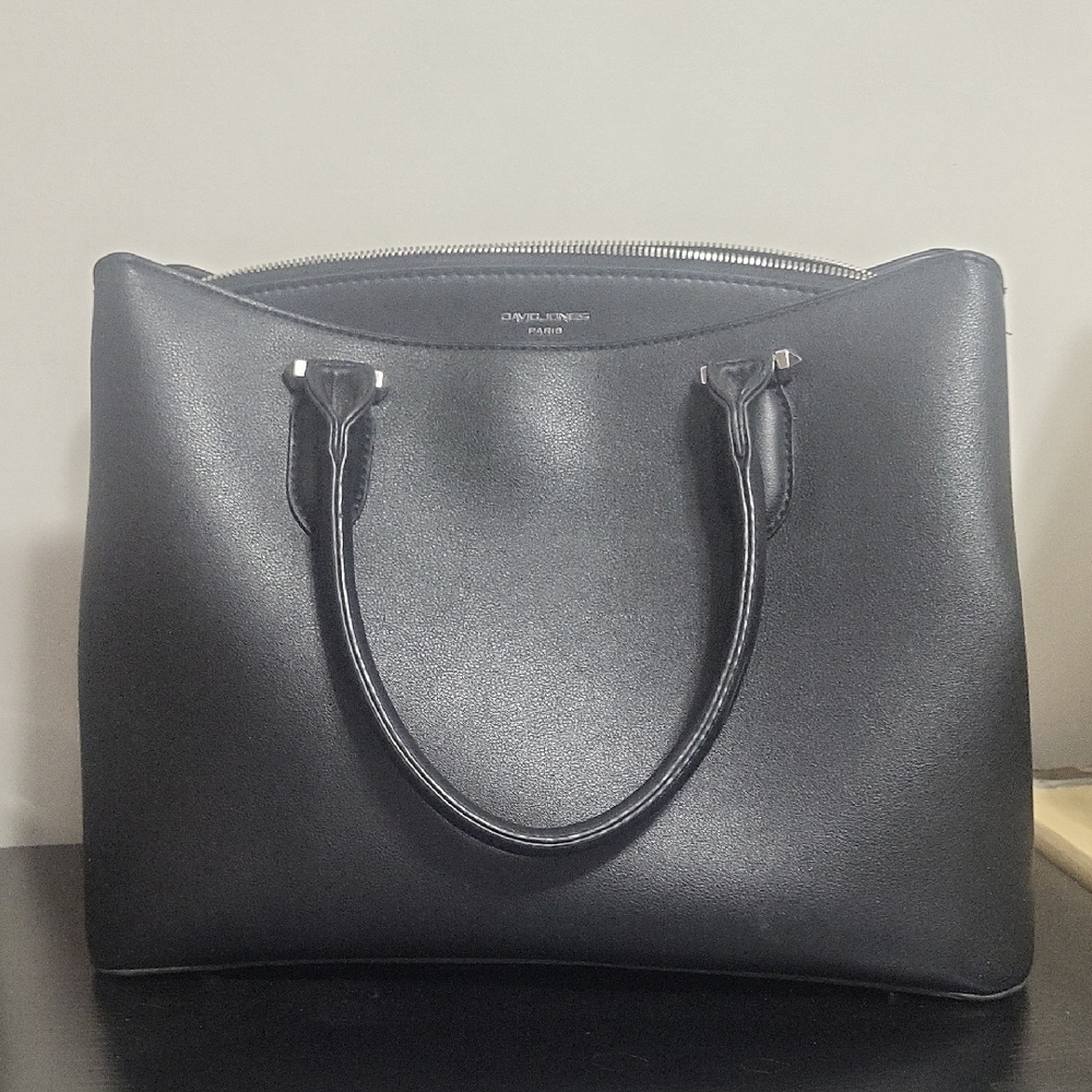Chic Black Satchel by David Jones